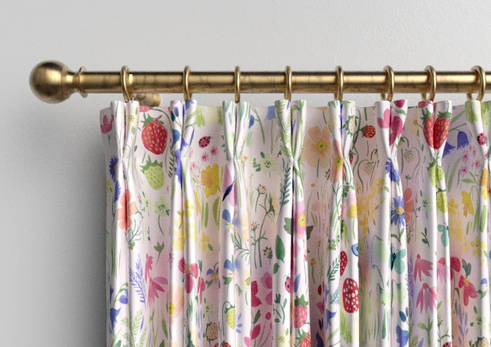 Wee Blue Bell Secret Garden, Rose - Made to Measure Curtains - Image 10